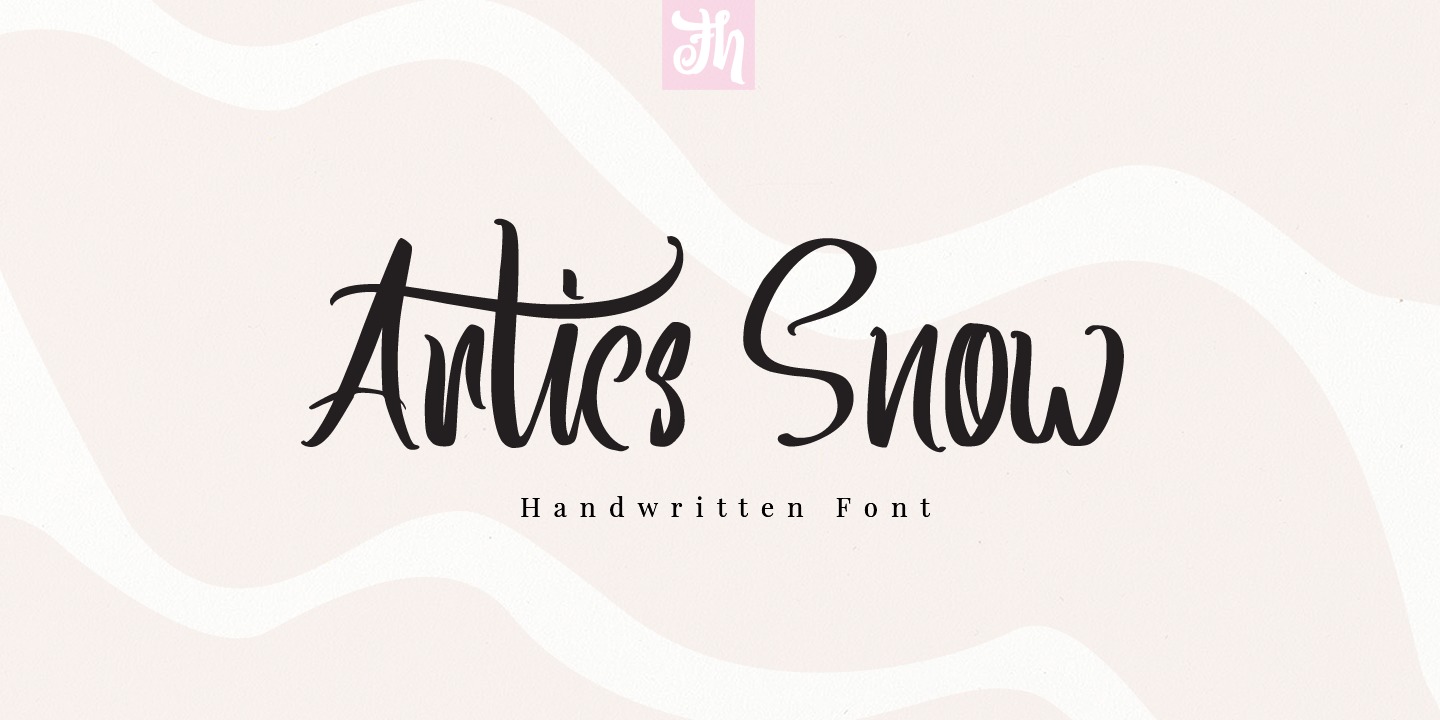 Example font Artics Snow #1